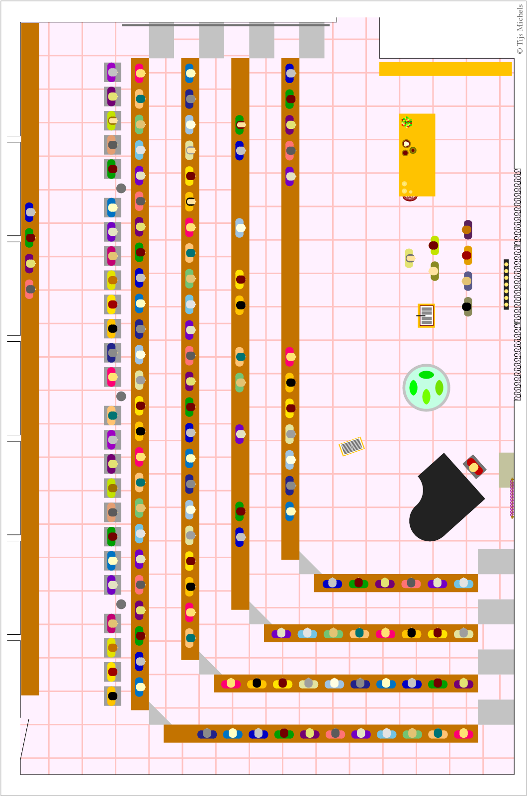 Floor plan of Studentenkerk Maranatha